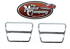 1964 1965 1966 1967 Chevelle Clutch And Brake Pedal Stainless Steel Trim Pair