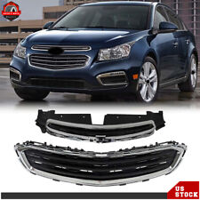 Chrome Front Upperlower Grille Set For 2015 Chevrolet Cruze 2016 Cruze Limited