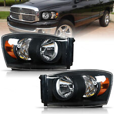 Headlights Assembly Fit For 2006-2008 Dodge Ram 1500 2500 3500 Headlamps Pair