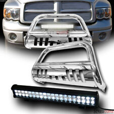 For 02-0503-09 Dodge Ram Stainless Chrome Bull Bar Guard120w Cree Led Lights