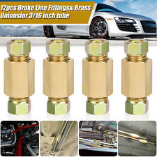 12 Piece 316 Brake Line 38-24 Inverted Brake Line Fittings Brass Unions