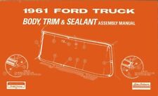 1961 Ford Truck Body Trim Sealant Assembly Manual Rebuild Instructions Drawing