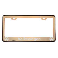 Laser Engraved Volkswagen Vw Rose Gold License Plate Frame T304 Stainless Steel