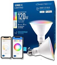 Cree Lighting Connected Max Smart Led Bulb Par38 Outdoor Flood Tunable White 