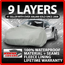 9 Layer Car Cover Indoor Outdoor Waterproof Breathable Layers Fleece Lining 6715