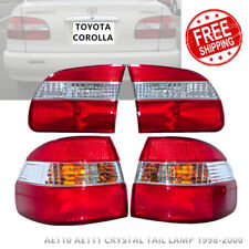 New Toyota Corolla Ae110 Ae111 Rear Crystal Tail Lights Lamps W Reflector 98-00