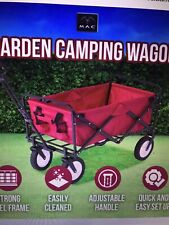 Mac Sports Wagon Cart Red Collapsible Folding Outdoor Utility Garden Camping