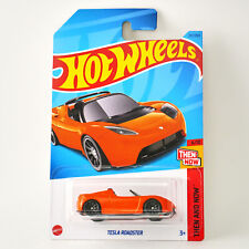 Hot Wheels Tesla Roadster Orange Then And Now 2023 M Case