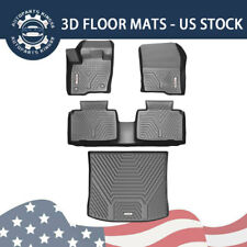 Floor Mats Cargo Liners For 2015-2024 Ford Edge Front Rear Tpe All Weather 4pcs
