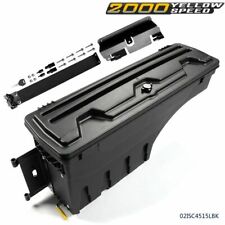 Rear Side Fit For 07-18 Silverado Gmc Sierra Swing Storage Case Toolbox Black