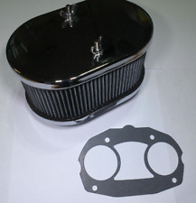 404448 Idf Style Dual Stud Oval Air Cleaner W Gasket Dellorto Weber Hpmx