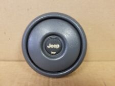 80-95 Jeep Cj Wrangler Yj Steering Wheel Horn Center Cap Gray