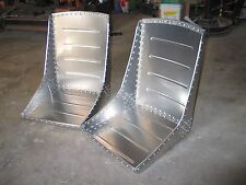 Beautiful Pair Wwii Style Aircraft Bomber Seats Over 150 Solid Rivets Vintage