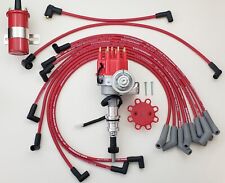 Ford 289 302 Small Cap Hei Distributor  Coil 8.5mm Red Spark Plug Wires