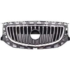Grille Assembly For 2011-2013 Buick Regal Chrome Shell With Painted Black Insert