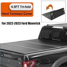 4.5ft Hard Bed Tri-fold Tonneau Cover For Ford Maverick 2022-2023 Truck Bed Usa
