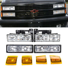Headlights Corner Parking Lights For 94-98 Chevy Suburban Ck 1500 2500 Blazer