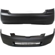 Front And Rear Bumper Cover Set For 2003-2005 Honda Accord
