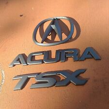 Acura Tsx Rear Trunk Black Emblems And Acura Logo 2004-08 Oem Used