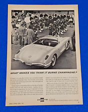 1959 Chevrolet Corvette Convertible V8 Original Chevy Gm Print Ad Ships Free S24