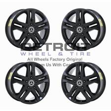 18 Mercedes-benz Gl550 Gloss Black Wheels Rims Factory Oem 85154 2011-2015 Set