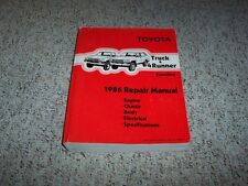 1986 Toyota Truck 4runner Factory Shop Service Repair Manual 2wd 4wd
