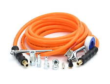 Hypertough 38in X 25ft Pvc Air Hose And 10 Piece Quick Starter Accessory Kit