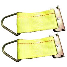 Set Of 2 2 Wide E-track Cargo Trailer Tie Down Strap W-d Ring 3000 Lbs