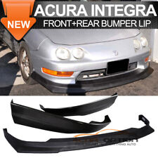 Fits 98-01 Acura Integra Hcl Style Pp Front Rear Bumper Lip Spoiler Pu