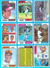 1974 Topps Misc Rookies Stars - Pick From List Vg-nm