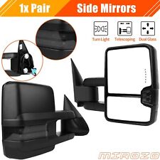Mirozo For 1988-1998 Chevy Gmc Ck Tow Mirrors Turn Signals Lamps Power Pair