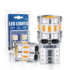 Canbus Led License Plate Interior Light Bulb Amber T10 194 168 W5w 2825 3000k
