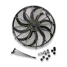 Chrome 16 Heavy Duty Electric Radiator Reversible Fan Curved Blade 3000 Cfm