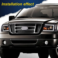 Fit For 2004-2008 Ford F150 06-08 Lincoln Mark Lt Led Drl Black Headlights