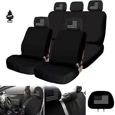 For Mazda New Black Us Flag Car Truck Suv Seat Covers Full Set With Gift