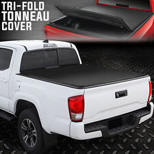 For 16-23 Toyota Tacoma 5 Bed Tri-fold Adjustable Soft Top Trunk Tonneau Cover