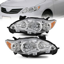 Headlights For 2011-2013 Toyota Corolla S Xrs Sedan 4-door Headlamps Lhrh Pair