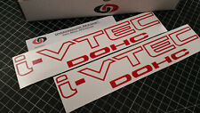 I-vtec Dohc Decals 2 Vtec Engine Racing Stickers For Honda Civic Si Type R Rsx
