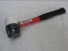 Rubber Hammer 16oz Rubber Mallet With Fiberglass Handle Black White Yiyitools