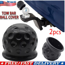 2 Pcs Trailer Ball Cover Tow Towing Hitch Ball Cover Cap Rubber Universal 2 Inch