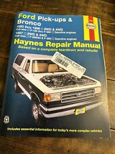 Haynes 36058 Repair Manual For Ford Bronco F-100 F-150 F-250 F-350 1980-1996