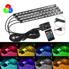 Car Rgb Led Light Strip Interior Atmosphere Neon Lamp Remote Control For Cars