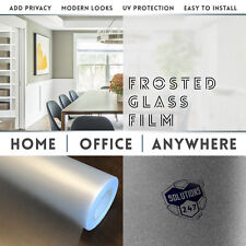 Frosted Glass Film Office Bedroom Bathroom Home Window Tint - Static Cling Back
