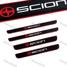 For Scion Black Rubber Car Door Scuff Sill Cover Panel Step Protector 4pcs New