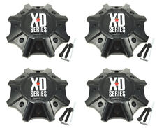 4x Kmc Xd Series Wheel Center Caps Gloss Black 568 Lug Xd825 Xd202 Buck 25