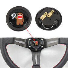 Jdm Domo Car Horn Button Steering Wheel Center Cap Carbon Fiber