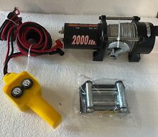 New 2000 Lbs Electric Recovery Winch Atvboattruckcar 12v Input 689-0050