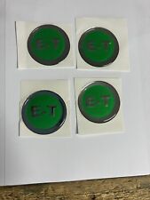 4 Emblems Stickers Greenchrome Et Wheel Size 1 34 Or 44 Mm Diameter Spinner