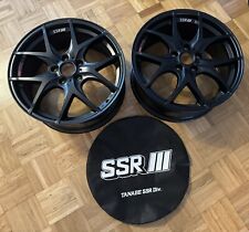 Ssr Gtv03 Wheels Rims 18x7.5 53 Offset 5x114.3 - Matte Black Pair Subaru
