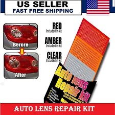 Car Lens Repair Kit Light Crack Film Multi-pack Headlight Taillight Tool Set Usa